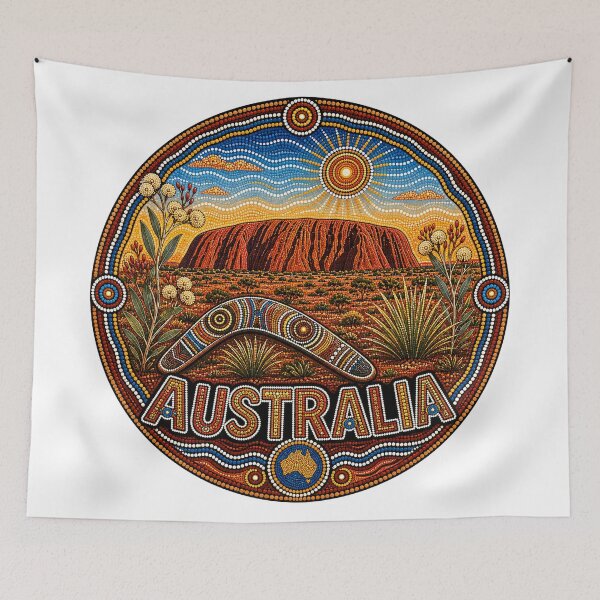 Item preview, Australian Landscape Art – Indigenous Inspired designed and sold by Holiday-Hunter.