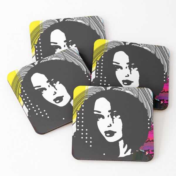 Item preview, Vibrant Modern Portrait in Pop and Op art Style designed and sold by cremedecolor.