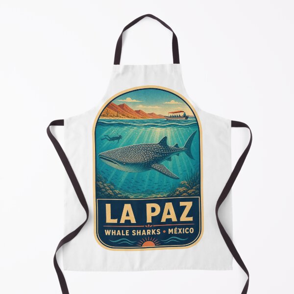 Item preview, La Paz Mexico Whale Sharks designed and sold by BeachWhisper.