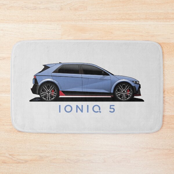 Item preview, Ioniq 5 N line Blue illustration designed and sold by blackdogshop.