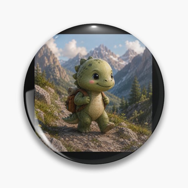 Item preview, Cute Adventure Dinosaur | Mountain Explorer Illustration designed and sold by layalistoresa.