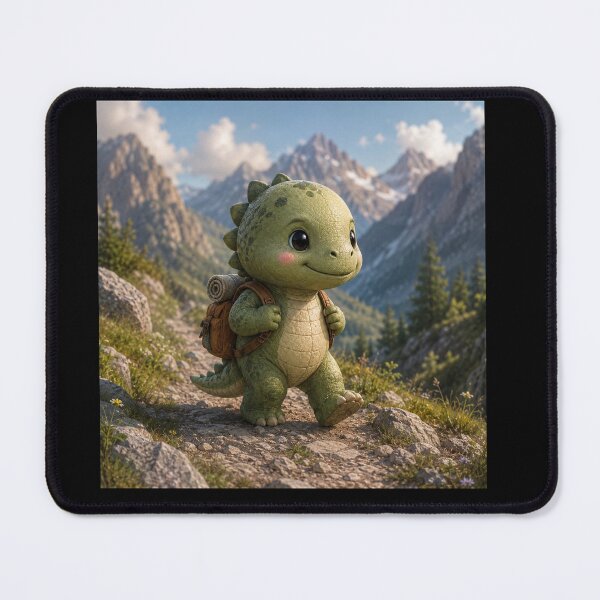 Item preview, Cute Adventure Dinosaur | Mountain Explorer Illustration designed and sold by layalistoresa.