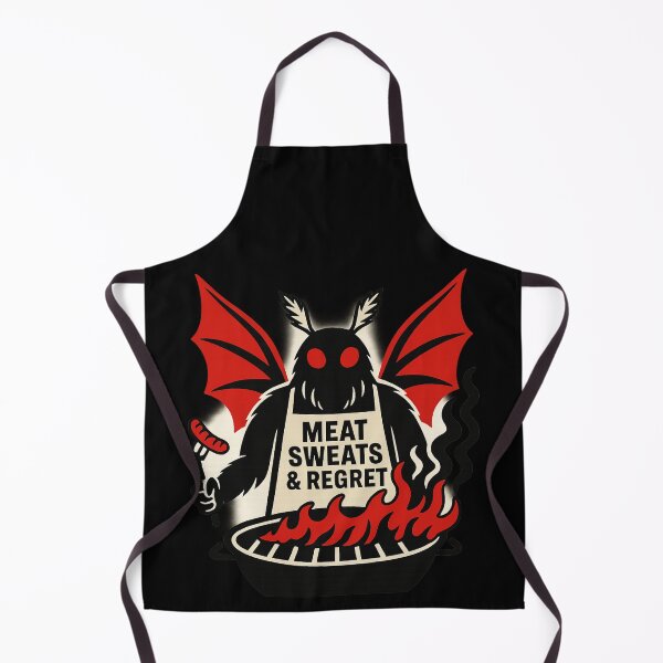 Item preview, Meat Sweats & Regret – Mothman BBQ Cryptid Design designed and sold by Altered Array, LLC.