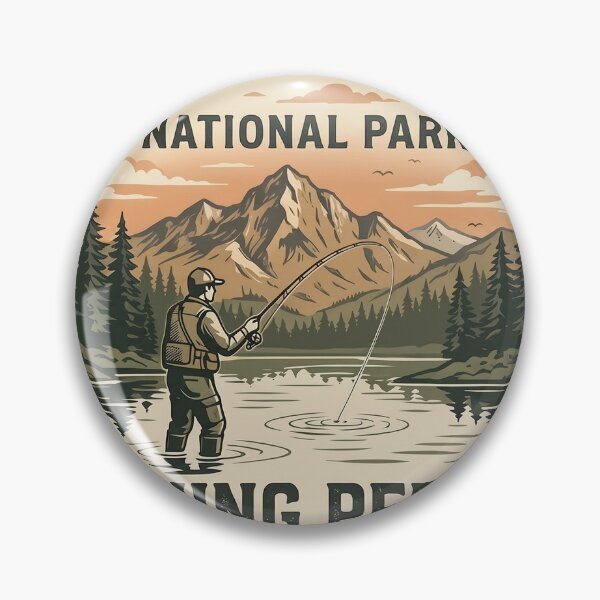 Item preview, Lakeview National Park Fishing Permit Design designed and sold by TeeVerse27.
