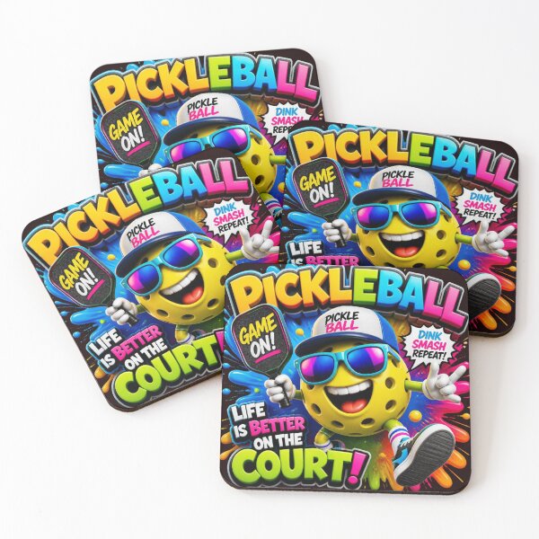 Item preview, Life Is Better On The Court - Pickleball Mascot designed and sold by AgnesB77.