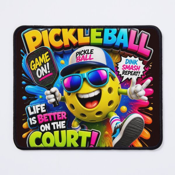 Item preview, Life Is Better On The Court - Pickleball Mascot designed and sold by AgnesB77.