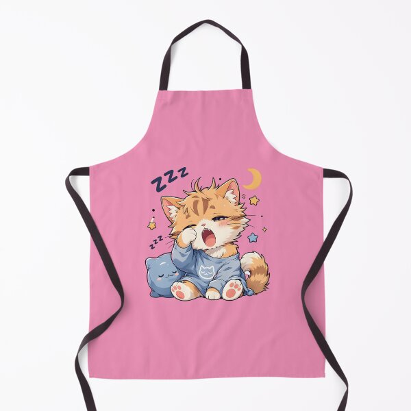 Item preview, Cute Sleepy Cat Waking Up Design | Adorable Morning Kitty Character Art designed and sold by CutPawStudio.