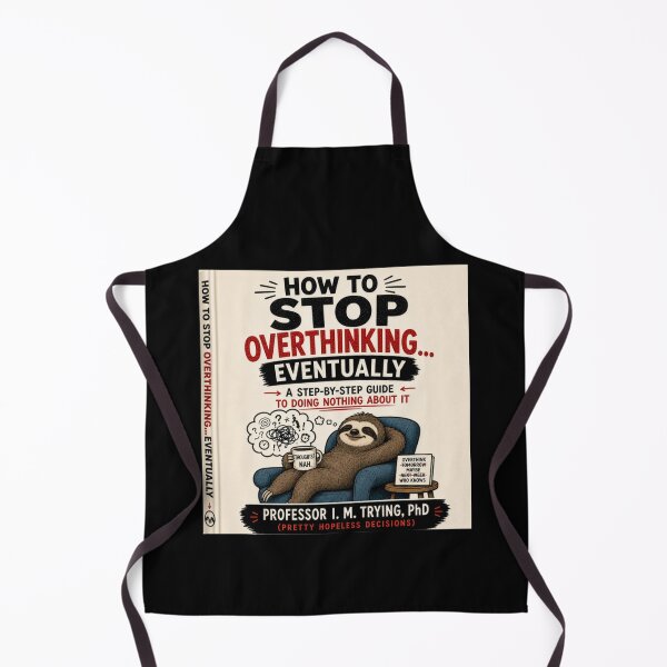 Item preview, Lazy Sloth Overthinker Book Cover designed and sold by radiogalaxy.