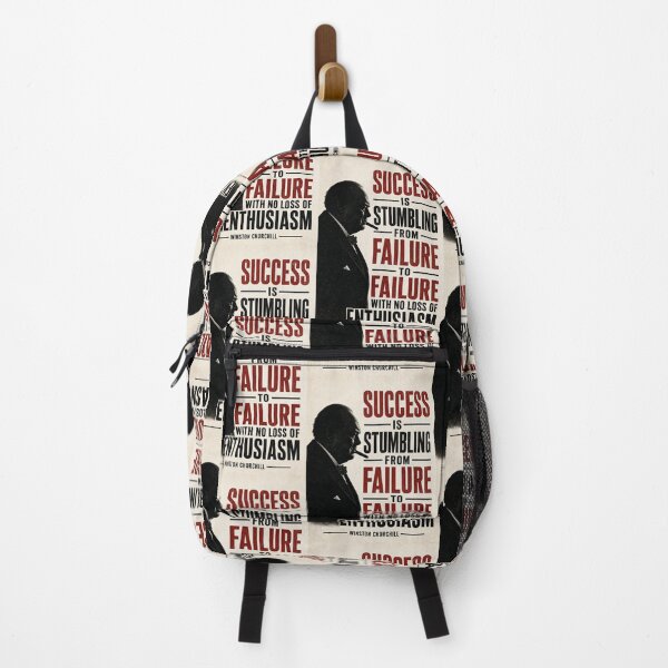 Item preview, Powerful Winston Churchill Success Quote Silhouette | Inspirational Motivation Typography | Failure to Success Art designed and sold by Donsean22.