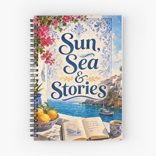 Item preview, Sun, Sea & Stories – Vintage Mediterranean Travel Poster designed and sold by Jandedan.