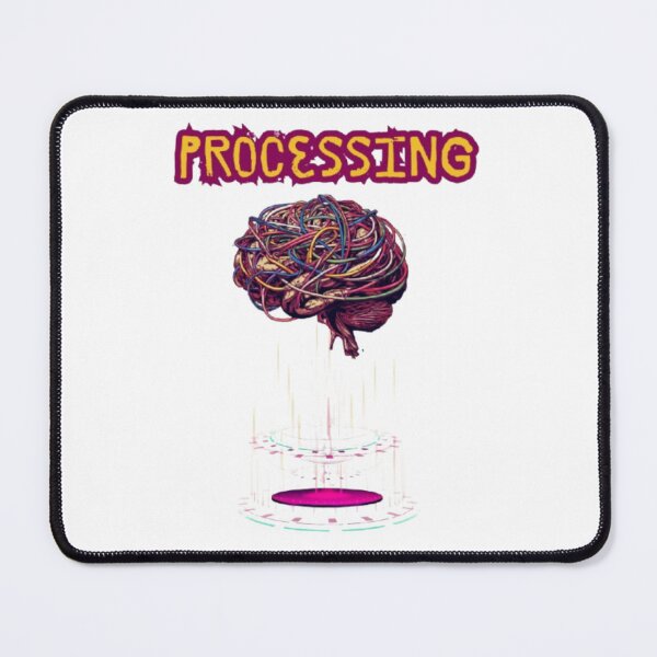 Item preview, Processing Wired Brain Futuristic Tech Glitch Design designed and sold by Miheerala.