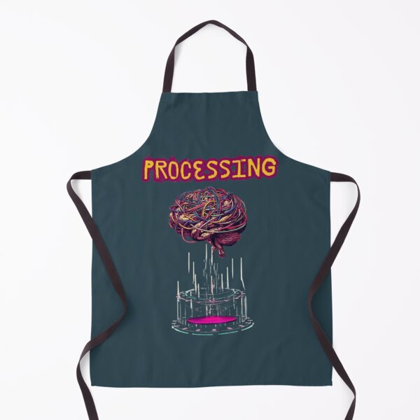 Item preview, Processing Wired Brain Futuristic Tech Glitch Design designed and sold by Miheerala.