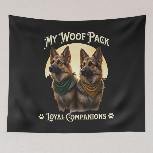 Item preview, German Shepherd My Woof Pack Design designed and sold by PawPlanetPro.