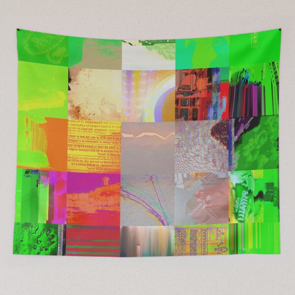 Item preview, Bus 1521 Abstract Glitch Art Cyberpunk Grid Digital Design designed and sold by Terry Bain.