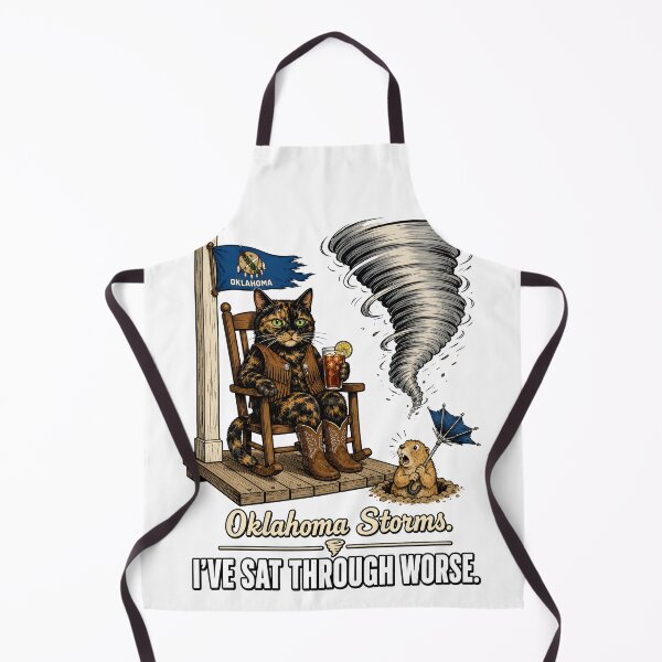 Item preview, Oklahoma — Tortoiseshell Cat Tornado Prairie Dog Humor Gift designed and sold by Martin's_Design.