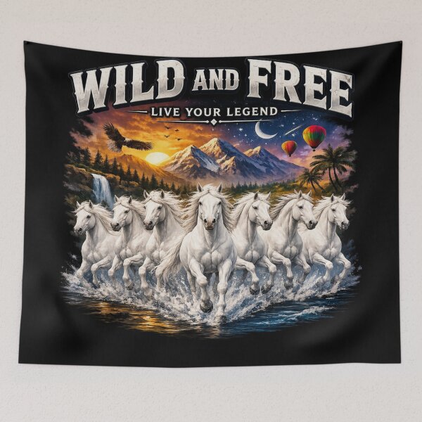 Item preview, Wild horse adventure nature design designed and sold by urbanshop7.