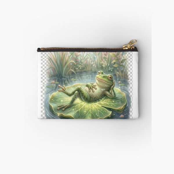 Item preview, Relaxing Frog on Leaf designed and sold by MalinStyle.