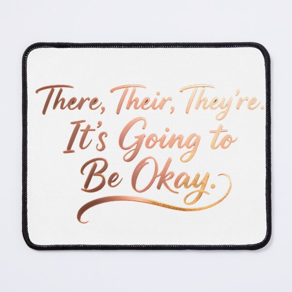 Item preview, Funny English Teacher Gift - There Their Theyre Rose Gold designed and sold by NewMercyStudio.