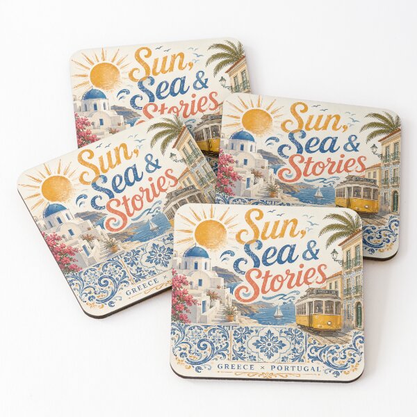 Item preview, Sun, Sea & Stories – Portuguese Tile Coastal Design designed and sold by Jandedan.