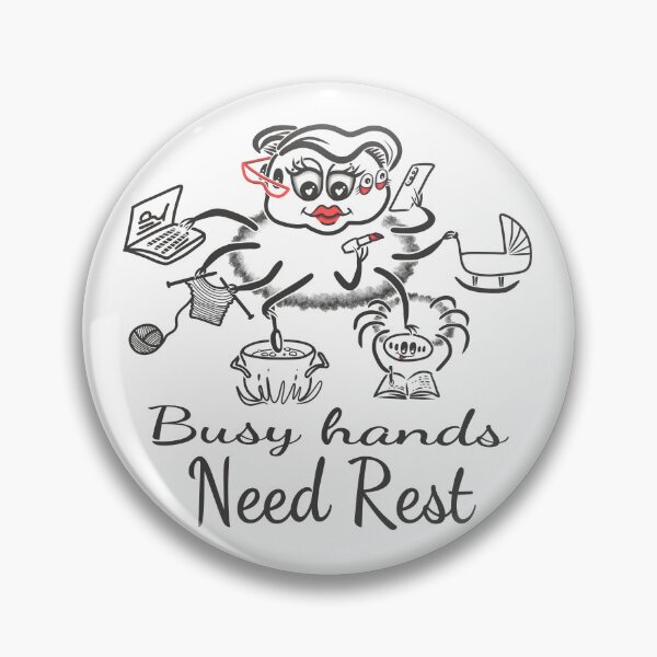 Item preview, Busy Hands Need Rest Self Care Spider Mom Illustration designed and sold by Samaya-.