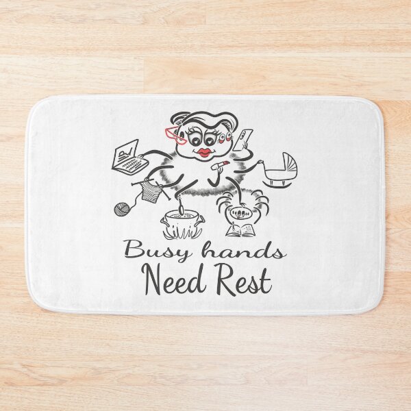Item preview, Busy Hands Need Rest Self Care Spider Mom Illustration designed and sold by Samaya-.