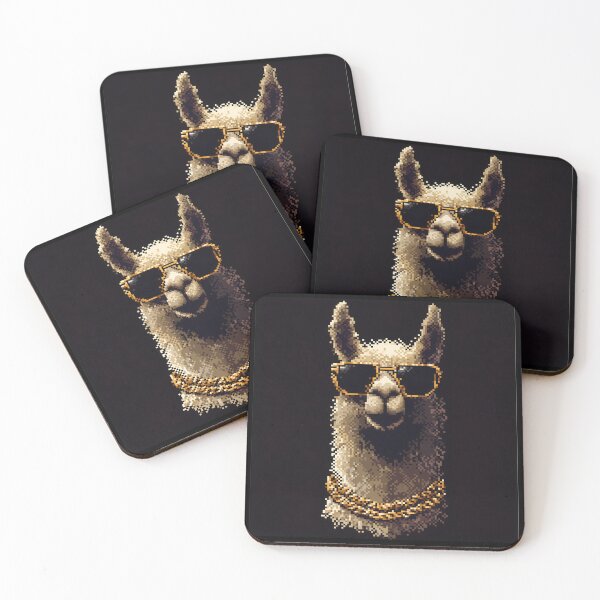 Item preview, Gangster Pixel Llama designed and sold by ClubVacay.