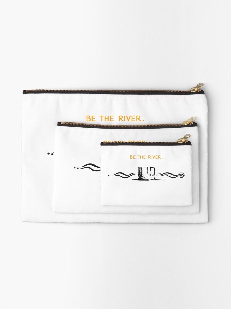 Thumbnail 2 of 4, Zipper Pouch, BE THE RIVER designed and sold by KINSPIREWOLFBAT.