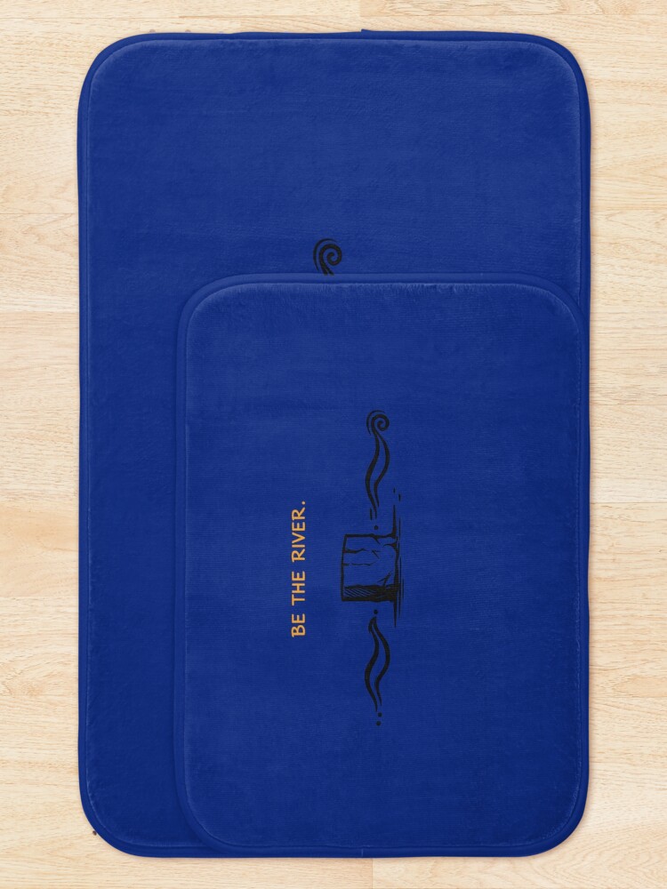 Thumbnail 5 of 6, Bath Mat, BE THE RIVER designed and sold by KINSPIREWOLFBAT.