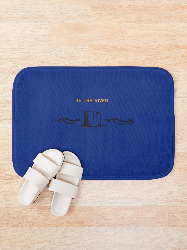 Thumbnail 1 of 6, Bath Mat, BE THE RIVER designed and sold by KINSPIREWOLFBAT.