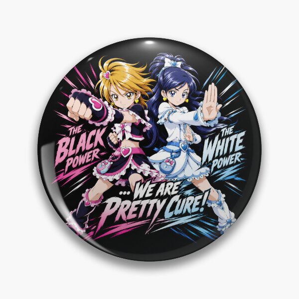 Item preview, Pretty Cure Black & Cure White Anime Tribute designed and sold by blindninja.