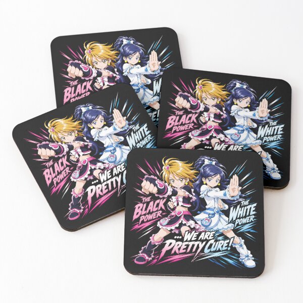 Item preview, Pretty Cure Black & Cure White Anime Tribute designed and sold by blindninja.