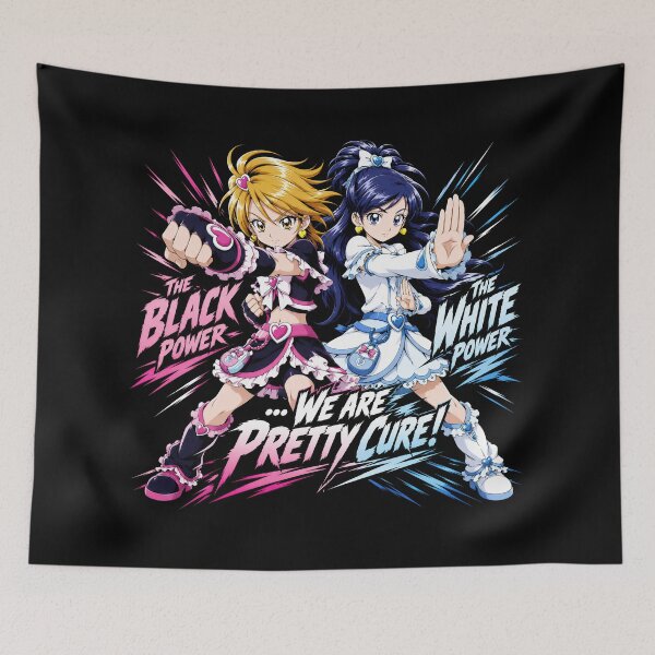 Item preview, Pretty Cure Black & Cure White Anime Tribute designed and sold by blindninja.