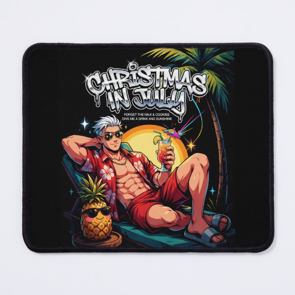 Item preview, Christmas In July – Funny Santa Beach Shirt Cute Summer Holiday Gift Forget Milk and Cookies V2 designed and sold by DarylWelsh2024.