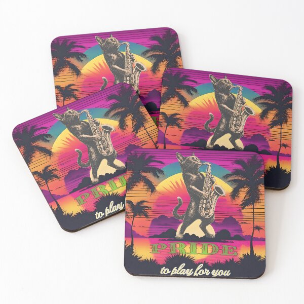 Item preview, Pride to play for you Cat plays saxophone designed and sold by ParadoxParadox.