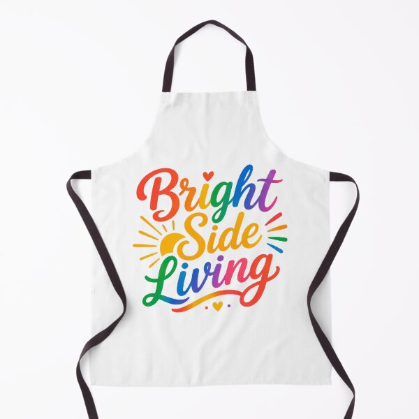 Item preview, Bright Side Living Rainbow Typography Positive Quote designed and sold by INVITOARTE.