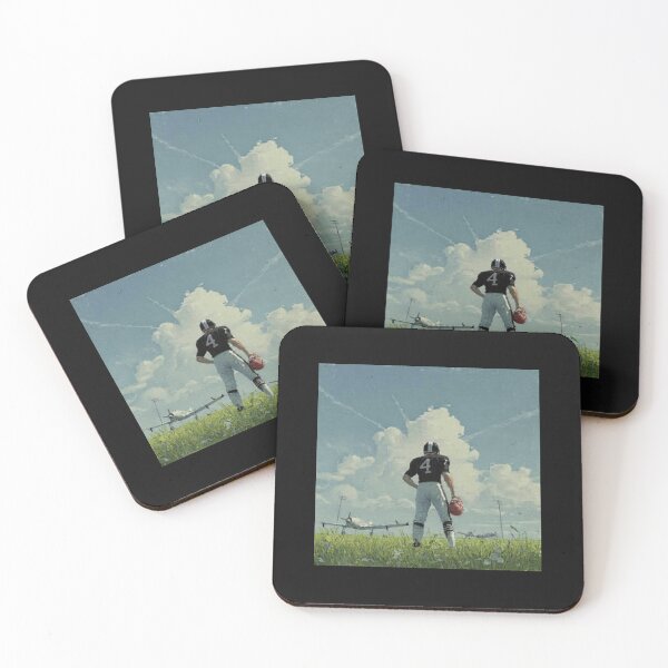 Artikelvorschau, Vintage American Football Quarterback Airfield Art Black Kit entworfen und verkauft von 67prints.