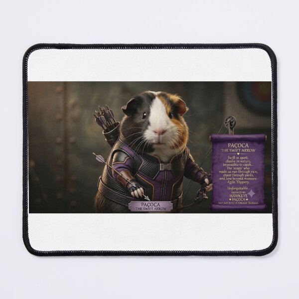 Item preview, Paçoca The Swift Arrow - Hawkeye Guinea Pig Archer designed and sold by pixelandpassionart.