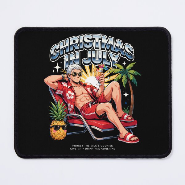 Item preview, Christmas In July – Funny Santa Beach Shirt Cute Summer Holiday Gift Forget Milk and Cookies V3 designed and sold by DarylWelsh2024.