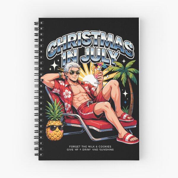 Item preview, Christmas In July – Funny Santa Beach Shirt Cute Summer Holiday Gift Forget Milk and Cookies V3 designed and sold by DarylWelsh2024.