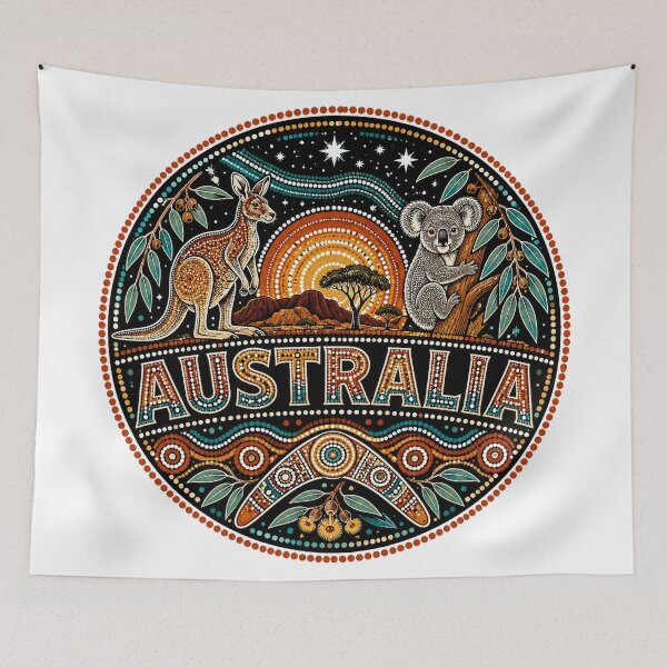 Item preview, Australian Earth Tones – Indigenous Inspired designed and sold by Holiday-Hunter.