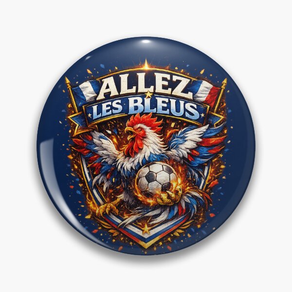 Item preview, Allez Les Bleus France Football Rooster Fan Graphic designed and sold by PunchDrop.