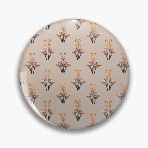 Item preview, Título Redbubble  Scandinavian Folk Floral Pattern in Blush Pink and Apricot | Modern Botanical Design designed and sold by Almanzart.