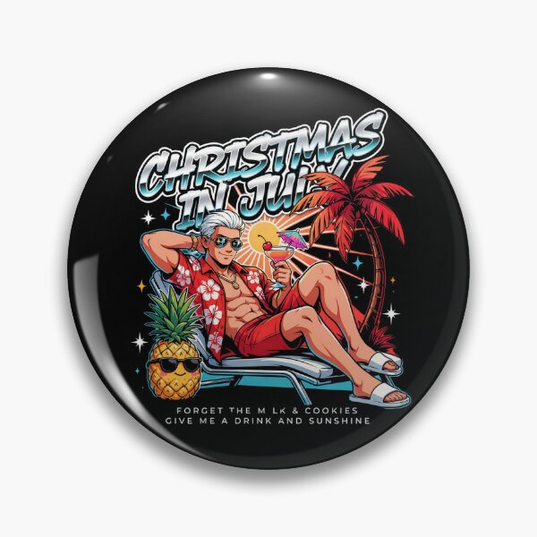 Item preview, Christmas In July – Funny Santa Beach Shirt Cute Summer Holiday Gift Forget Milk and Cookies V4 designed and sold by DarylWelsh2024.