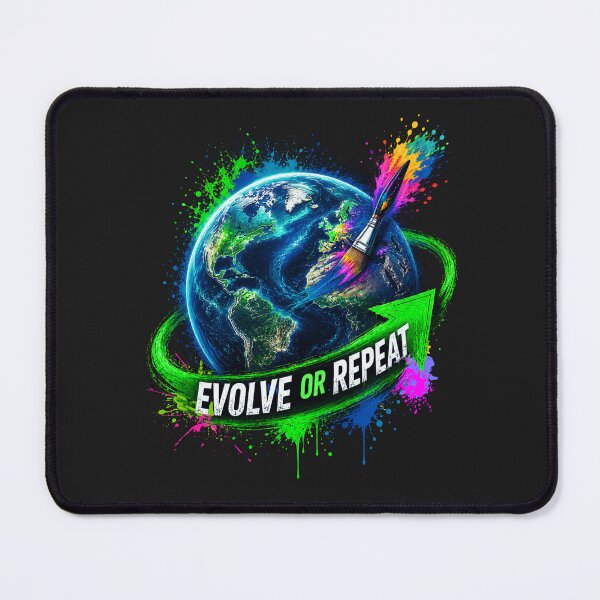 Item preview, EVOLVE OR REPEAT | Paint Your Own World Graphic T-Shirt designed and sold by Aimetoi.