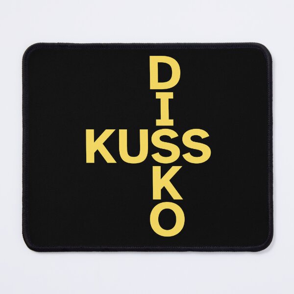 Item preview, Disco Kiss Crossword Retro Yellow Typography designed and sold by eMKa82.