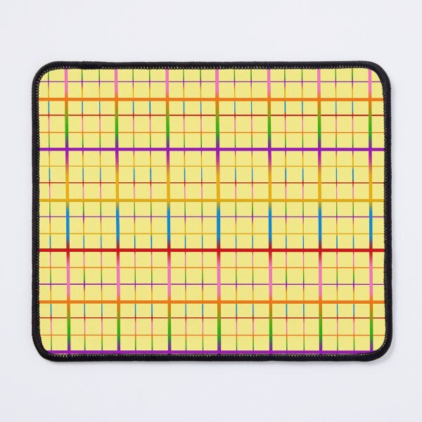 Item preview,  Colorful Rainbow Windowpane Grid Check - Yellow  designed and sold by PatternTitan.