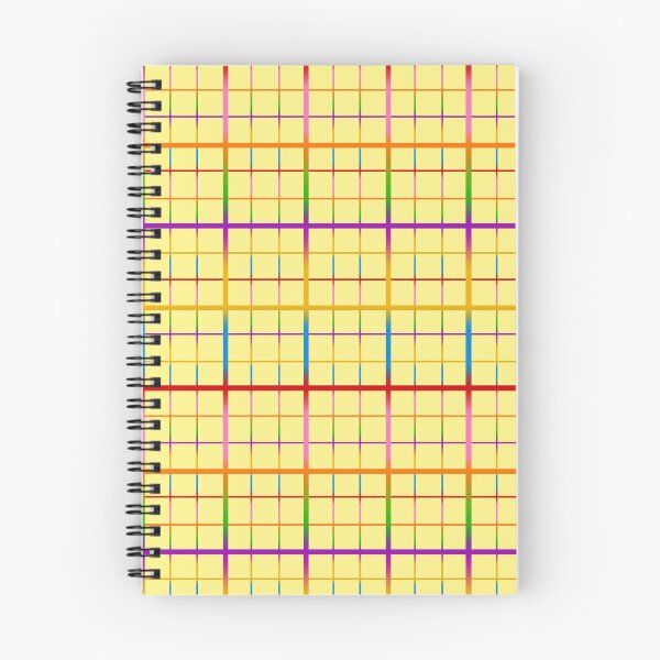 Item preview,  Colorful Rainbow Windowpane Grid Check - Yellow  designed and sold by PatternTitan.