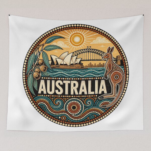 Item preview, Australian Nature Art – Indigenous Inspired designed and sold by Holiday-Hunter.