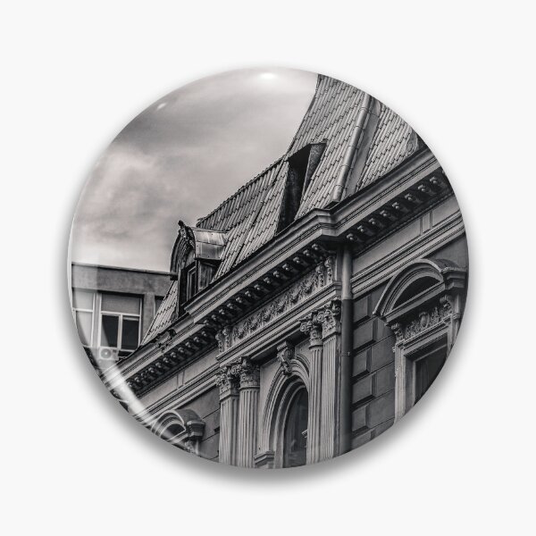 Item preview, Historic Mansard Villa — Black and White Architecture Photography designed and sold by Rabee Khalil Photography.