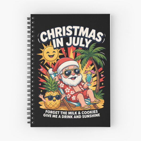 Item preview, Christmas In July – Funny Santa Beach Shirt Cute Summer Holiday Gift Forget Milk and Cookies V5 designed and sold by DarylWelsh2024.